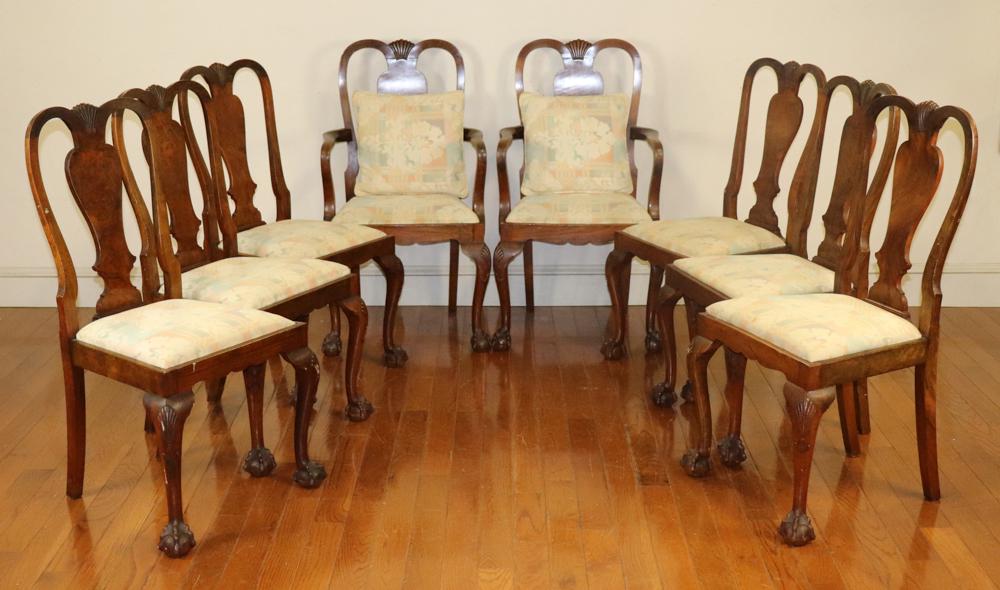 Eight Early 20thC Queen Anne Style Chairs (1 of 5)