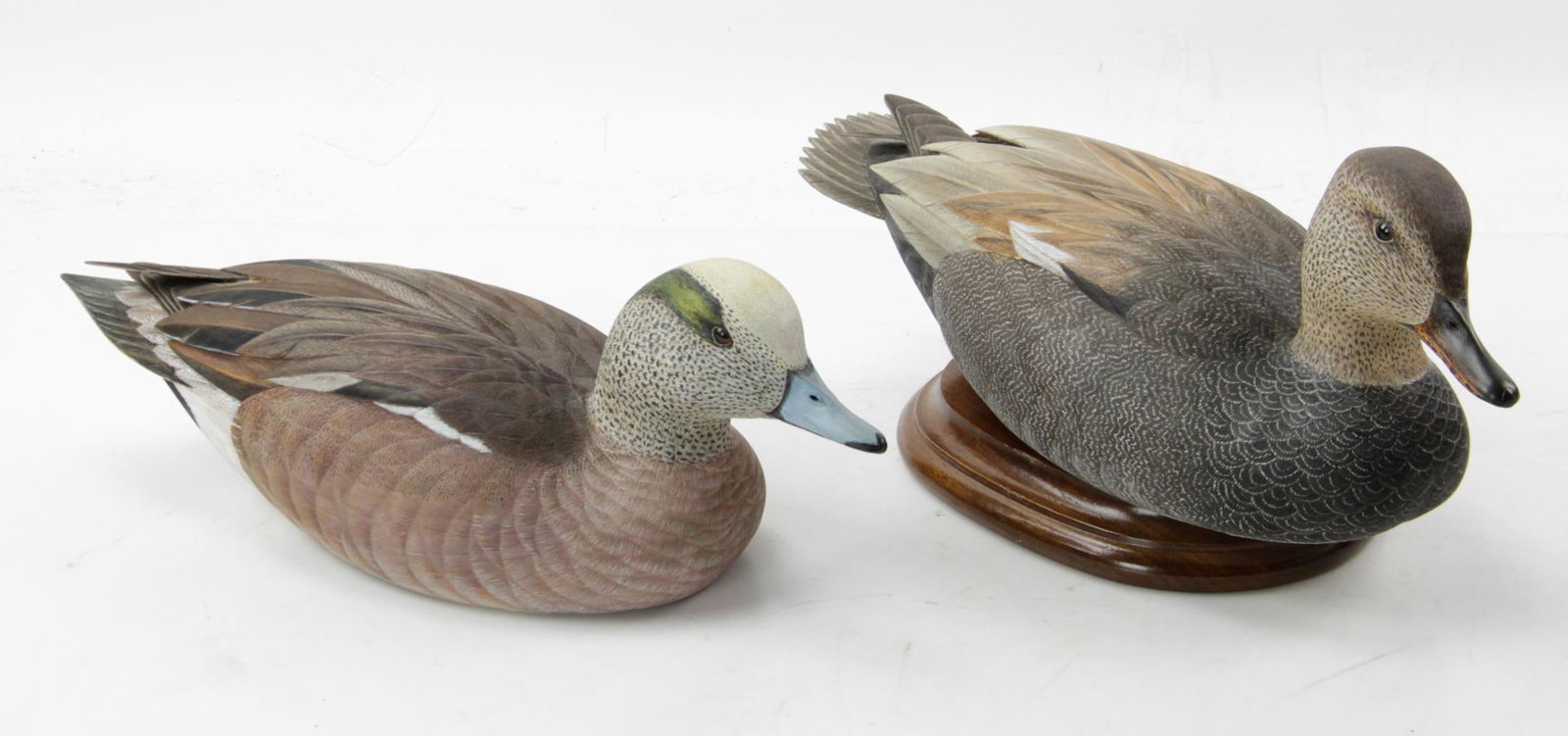 Hand Carved Gadwell Hen and Wigeon Drake (1 of 8)
