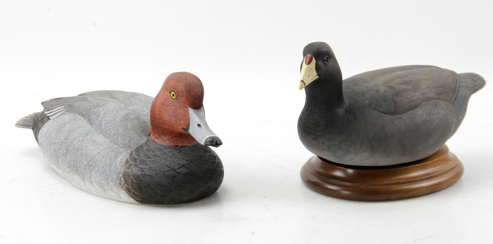 Hand Carved Coot and Redhead Drake (1 of 6)