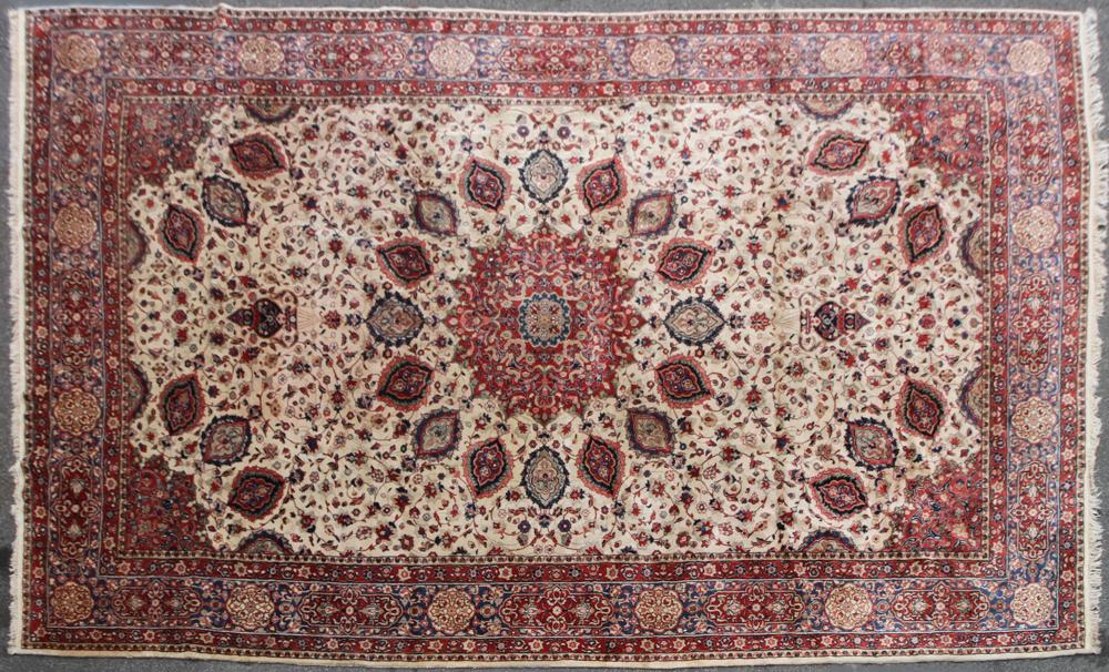 Antique Room-Size Persian Tabriz Rug (1 of 6)