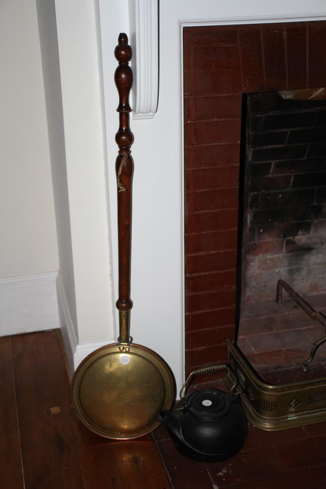 19th Century Brass and Copper Bed Warmer (1 of 1)