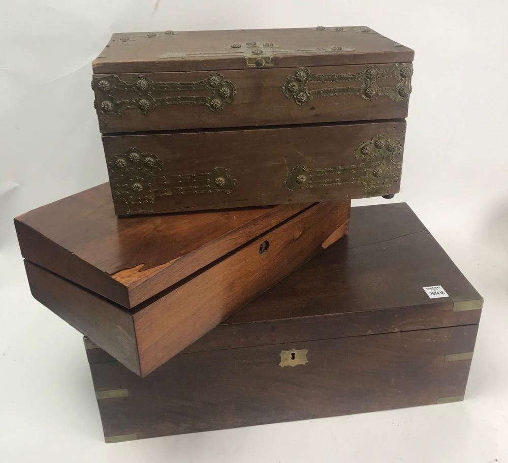 Three Antique Campaign Lap Desks (1 of 4)