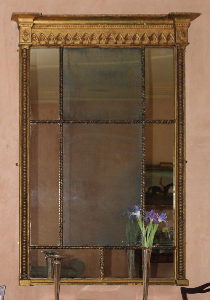 Period English Regency Parcel Gilt Pier Mirror (1 of 3)