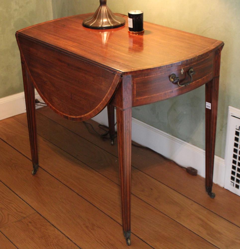 Circa 1790 Inlaid Mahogany Pembroke Table (1 of 5)