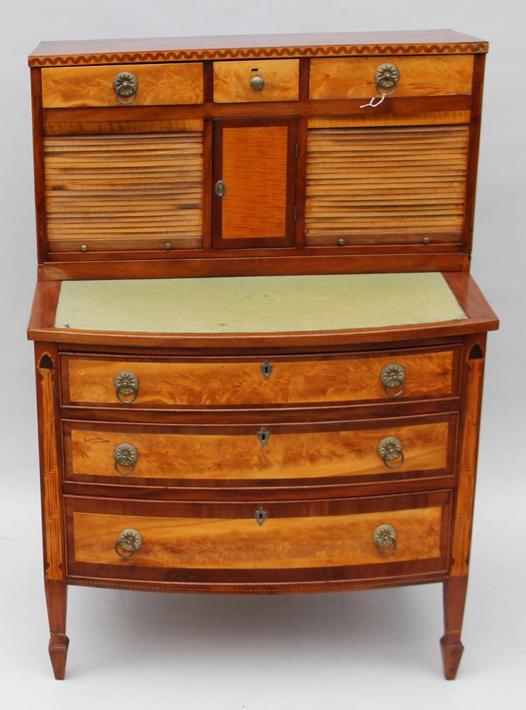 Early Salem Tambour Desk (1 of 9)