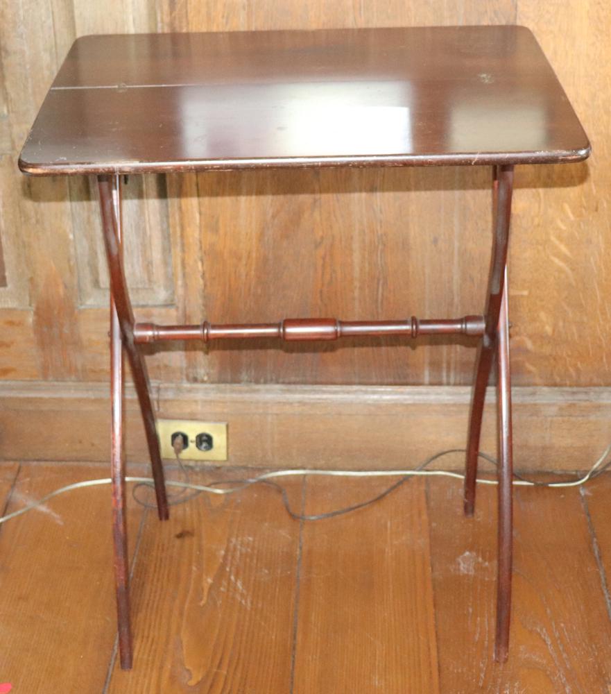 Mahogany Folding Campaign Table (1 of 4)