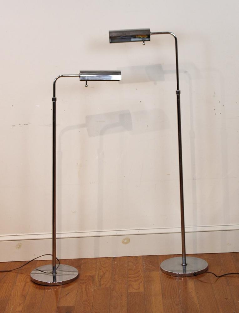 Circa 1960s Mid Century Chrome Floor Lamps (1 of 5)