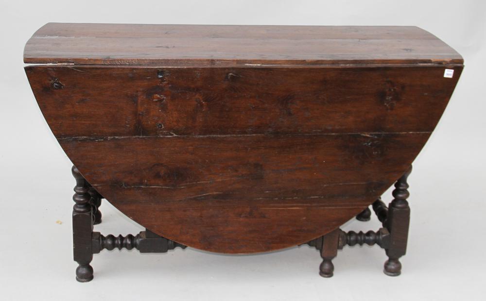 Antique English Walnut Drop-leaf Table (1 of 6)