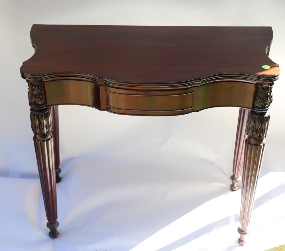 Early Salem Massachusetts Card Table (1 of 1)