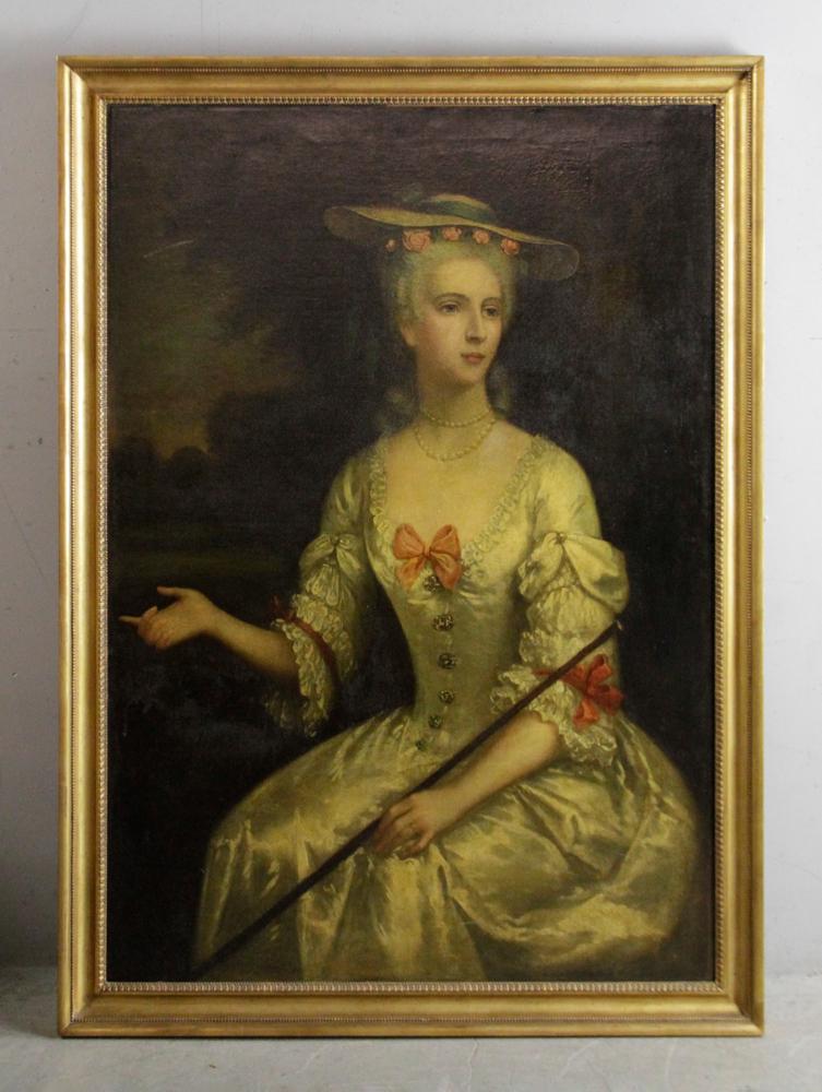 19thC French Portrait of Young Woman (1 of 6)