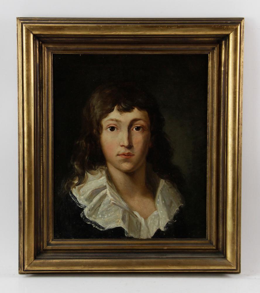 18thC Portrait of Boy, Oil on Canvas, J.G. Quandt (1 of 8)