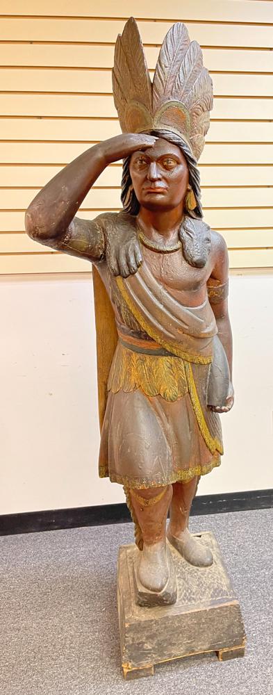 Antique Carved Wood Cigar Store Indian (1 of 5)