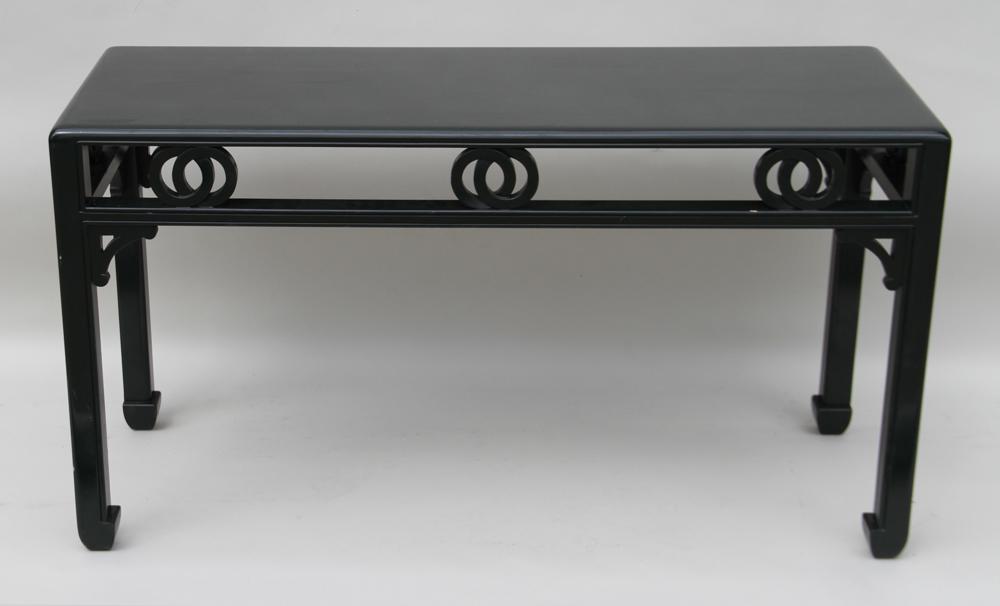 Mid Century Forest Green Painted Hall Table (1 of 5)