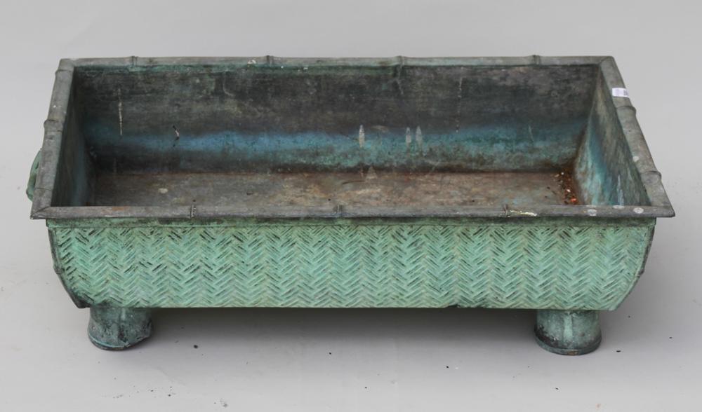 Old Chinese Bronze Planter (1 of 3)