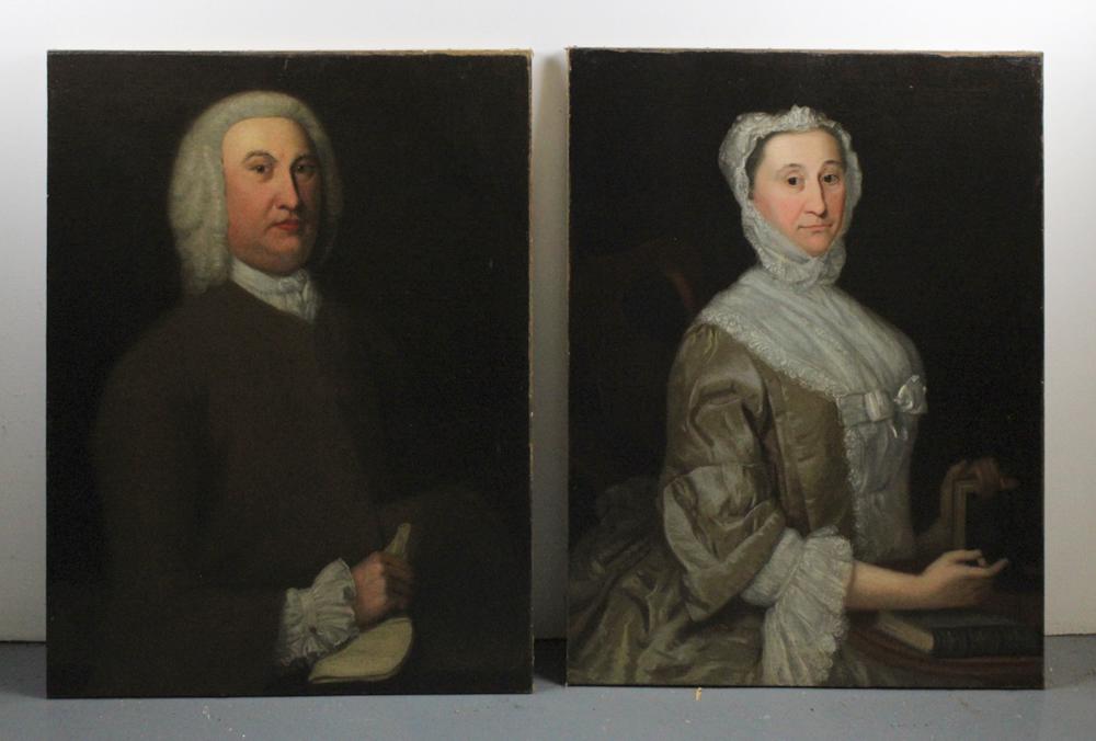 Two Portraits, Man and Woman, Oil on Canvas (1 of 8)