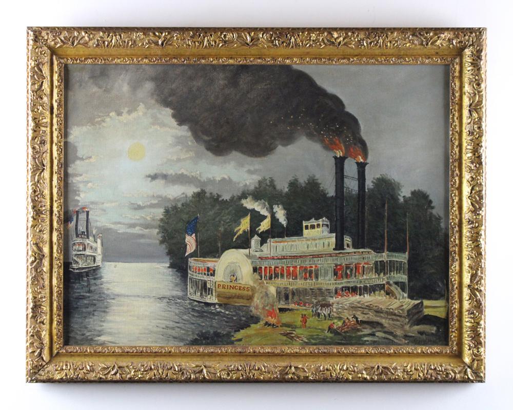 Guiber, Paddlewheel Ship The Princess (1 of 4)