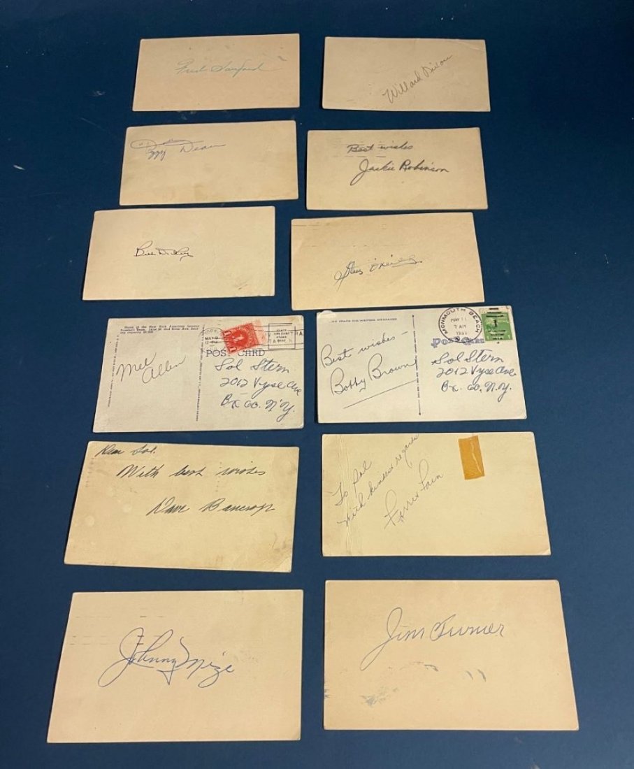 Collection of Baseball Autographs Circa 1950 (1 of 3)