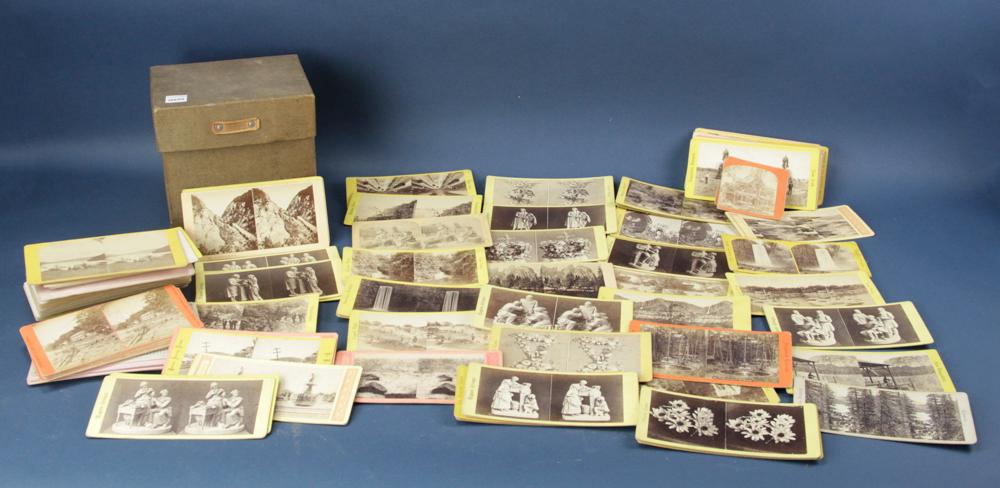 Collection of Antique Stereoview Cards: Collection of antique stereoview cards, over 100. Provenance: Estate of August van der Becq, Westport, Connecticut.