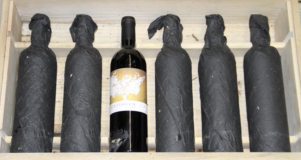 2005 Continuum Oakville Napa Valley: 2005 Continuum Oakville Napa Valley, 750ml, one case, six (6) bottles total. Stored in climate-controlled wine cellar. Provenance: Pier 4 Anthony Athanas collection of vintage wines.
