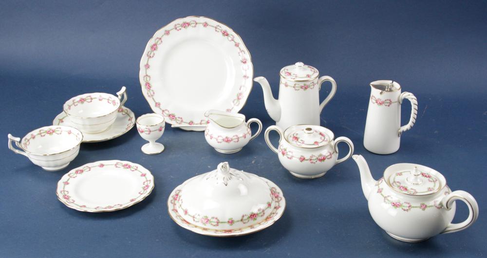 English Cauldon China Breakfast Set: English Cauldon china breakfast set, (12) pieces. Sold by Collamore, 5th Ave, New York.