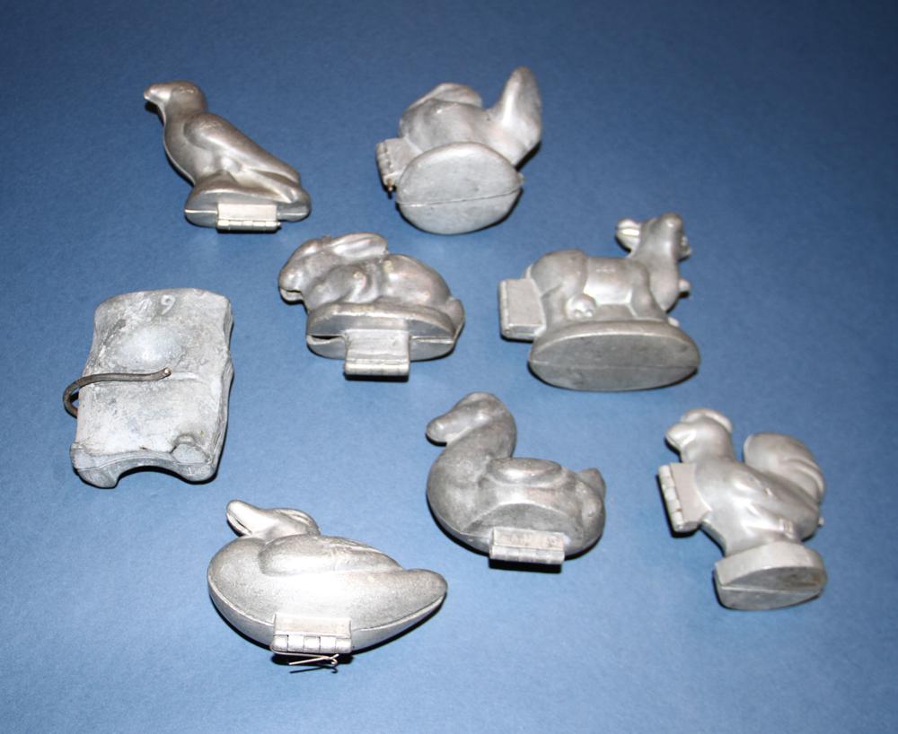 Late 19th/Early 20th C. Pewter Ice Cream Molds (1 of 3)