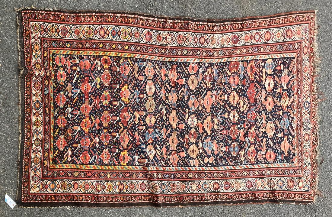 Antique Southwest Persian Rug: Antique Southwest Persian rug, 8' 9" x 4' 11". Provenance: West Palm Beach, Florida estate.