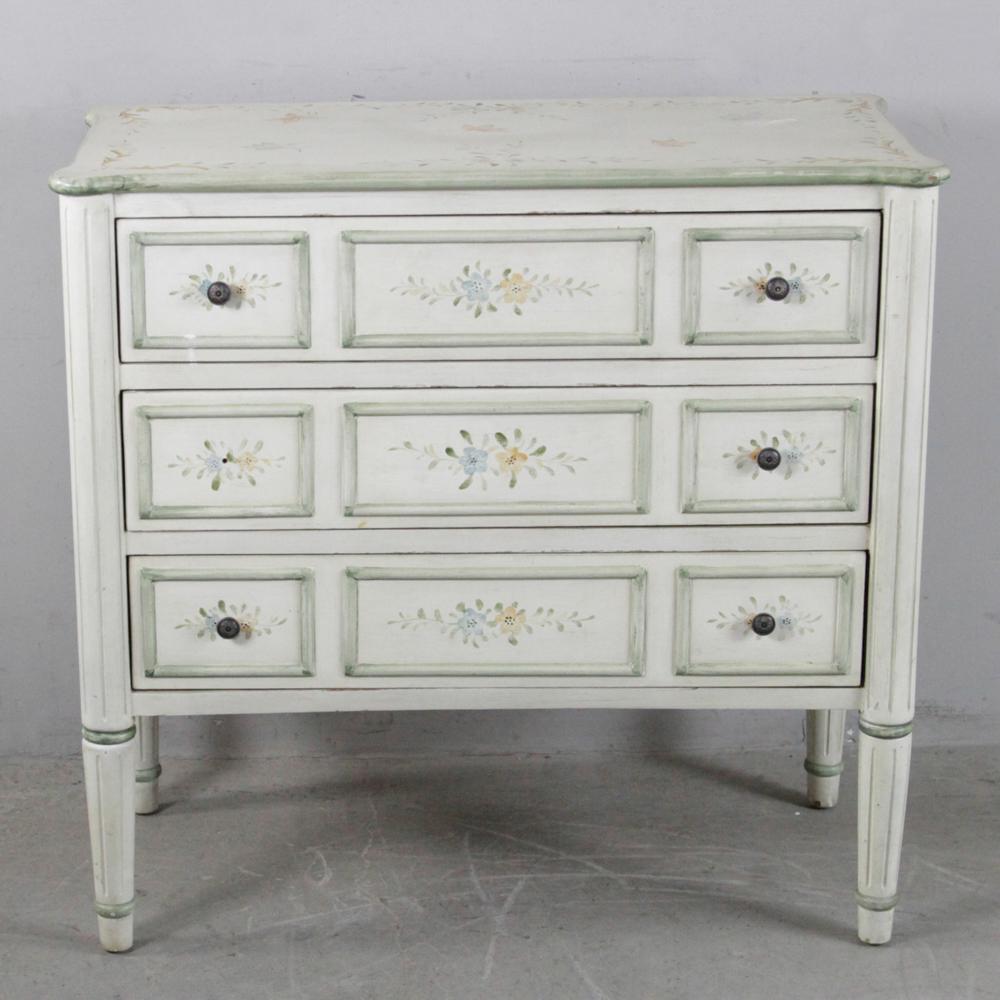 French Style Paint Decorated Chest