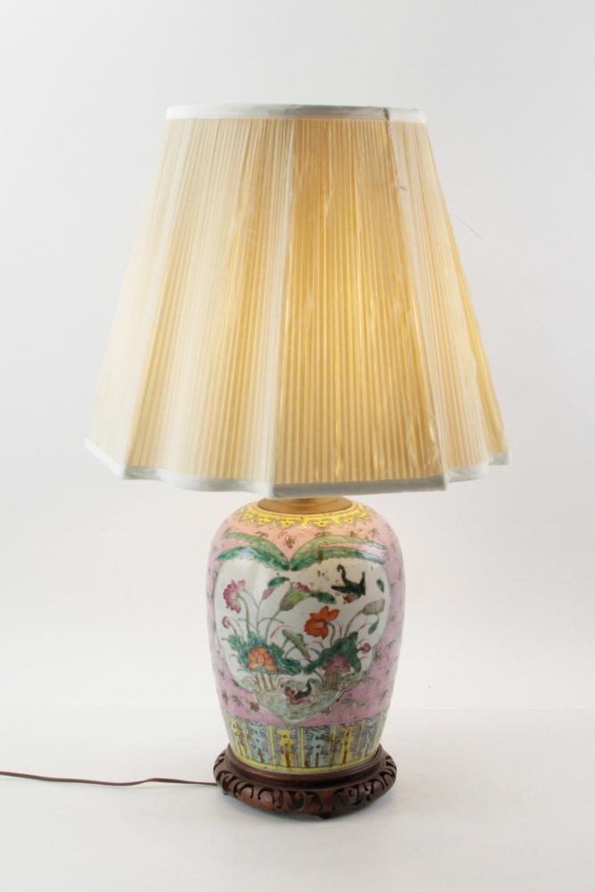 Chinese Porcelain Ginger Jar Lamp (1 of 10)