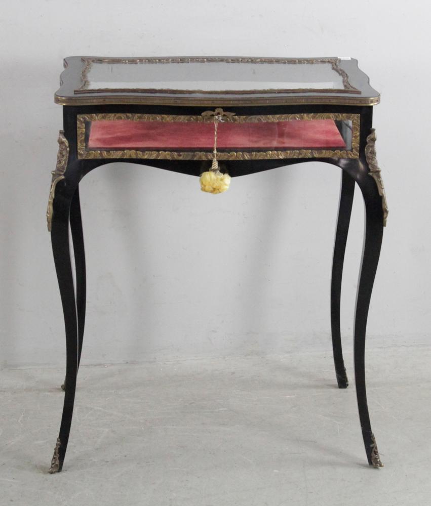 French Ebonized Vitrine Stand (1 of 8)
