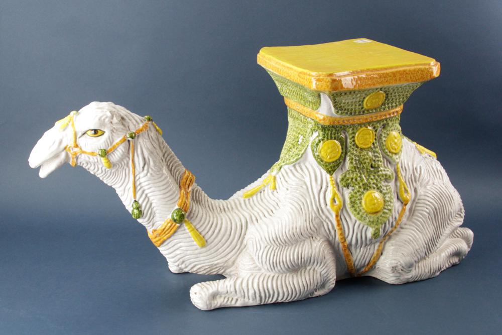Italian Glazed Pottery Reclining Camel (1 of 11)