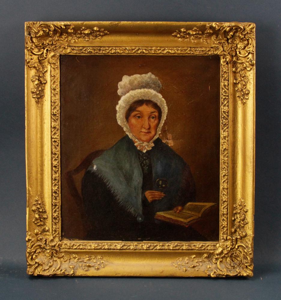 Early 19thC Portrait of Woman with Bonnet (1 of 6)
