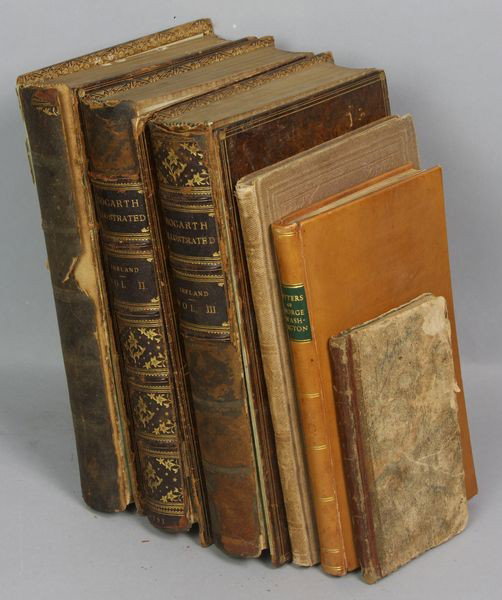 Group of Early Books Pertaining to George Washing: Group of five (5) early books to include: "Washington's Farewell Address," Isaac Sturtevant, 1813, "Letters of George Washington," Gotham & Stewart, 1803, G.W. Parke Custis, "Recollections and Private