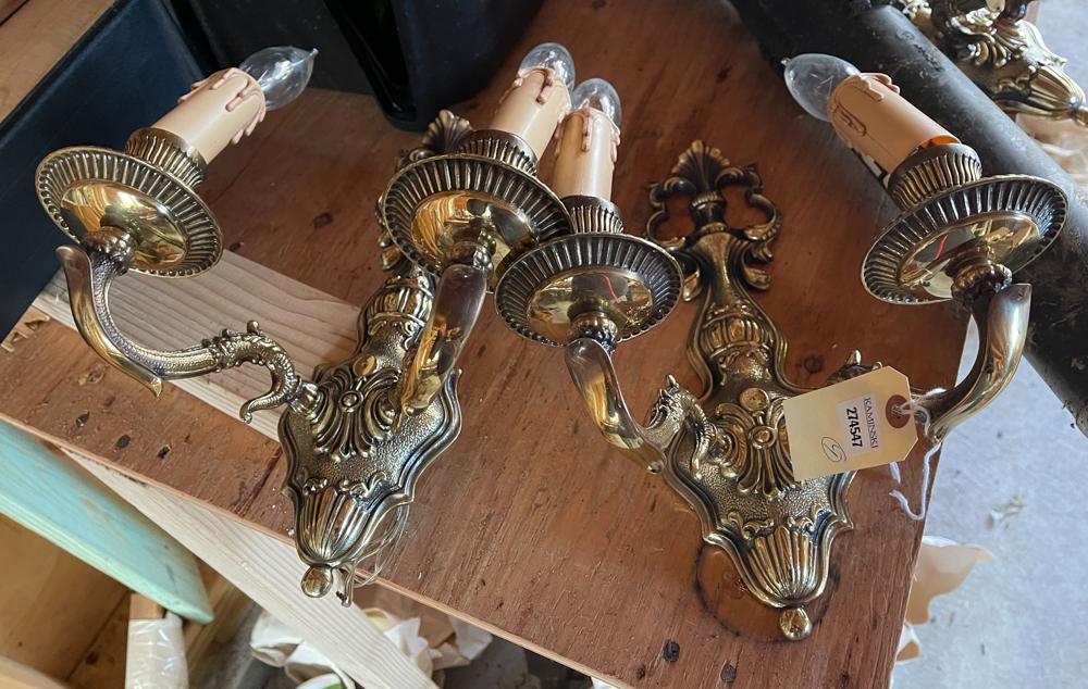 Continental Style Bronze Wall Sconces (1 of 3)