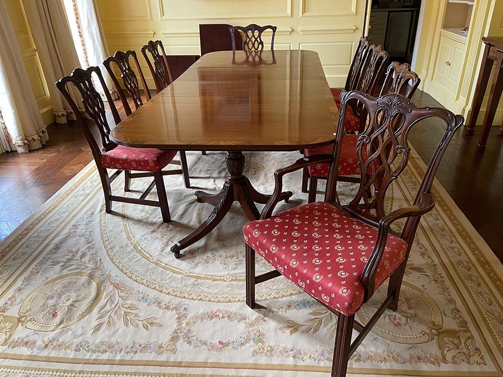 Set of Chippendale Style Mahogany Dining Chairs (1 of 3)