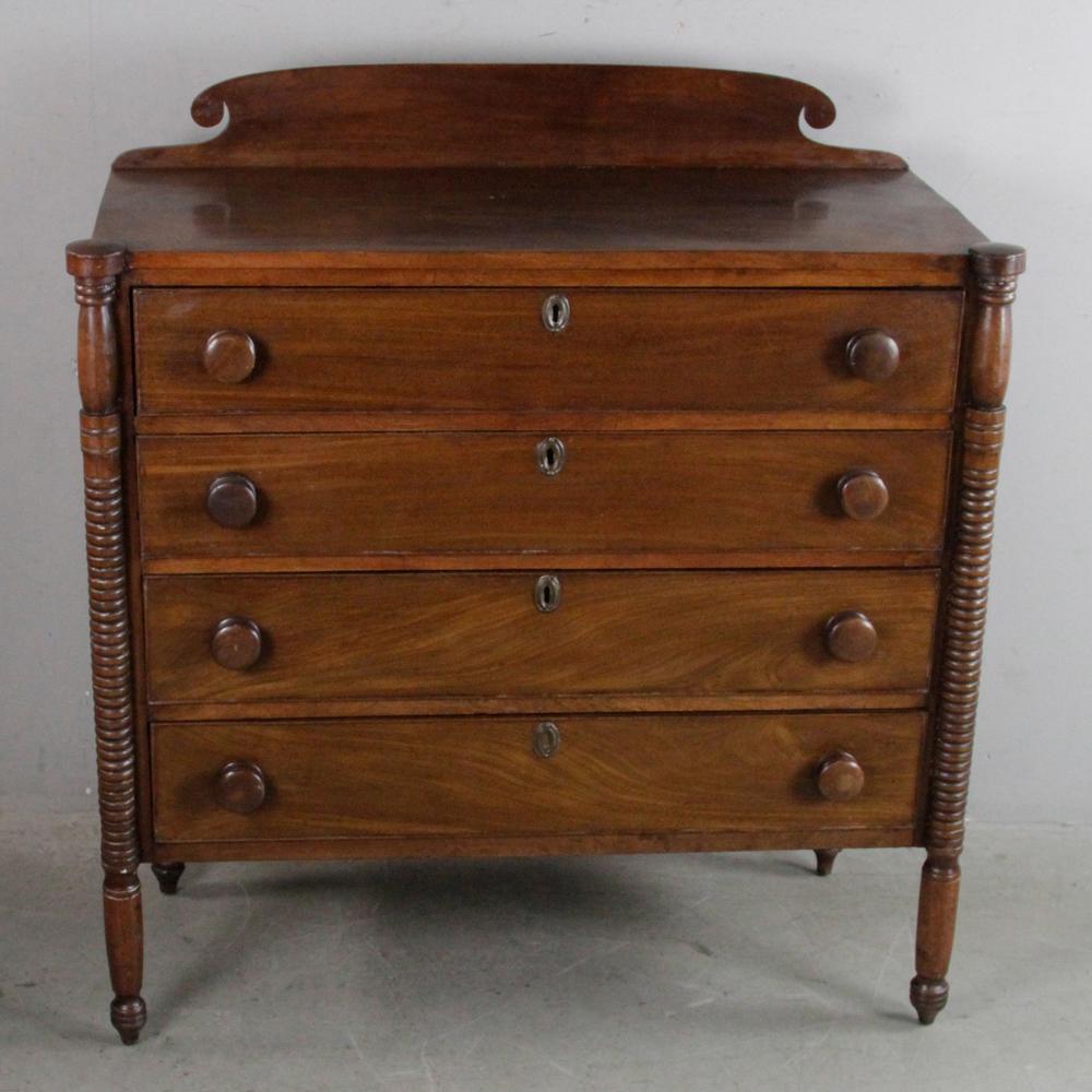 Antique Massachusetts Sheraton Chest (1 of 10)