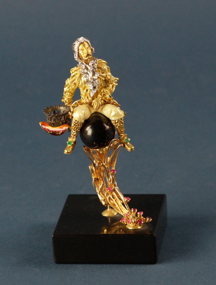 Early 20thC Italian 18k Diamond Ruby Statue (1 of 7)