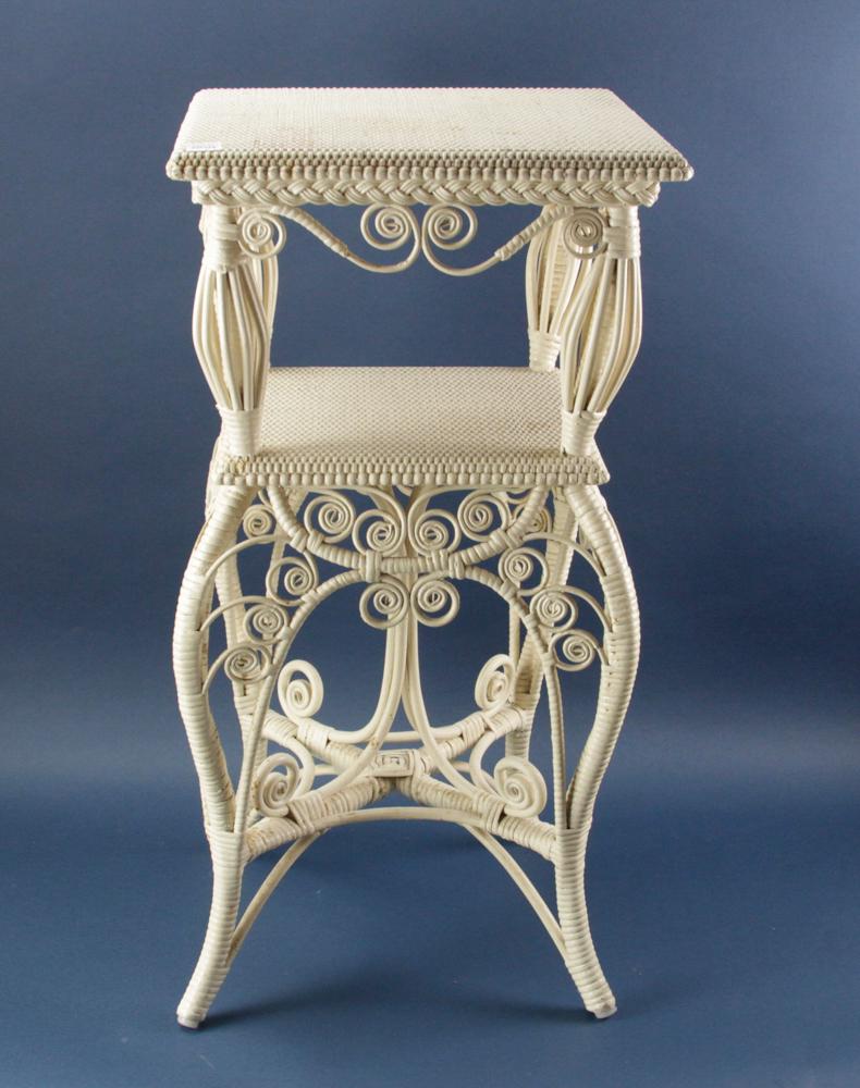 Antique Heywood Wakefield Wicker Table (1 of 5)