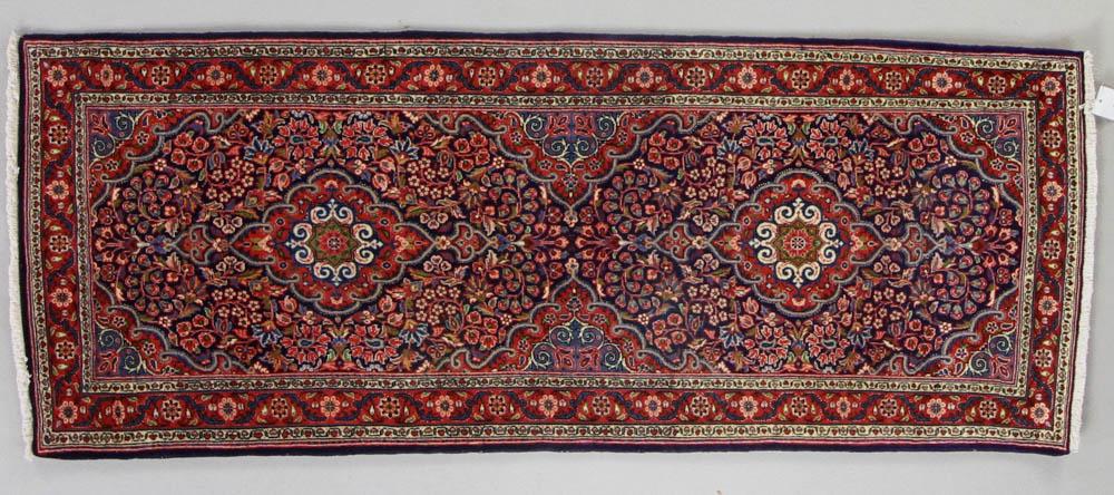 Semi-Antique Persian Keshan Runner: Semi-antique Persian Keshan runner, 6' 3" x 2' 6".