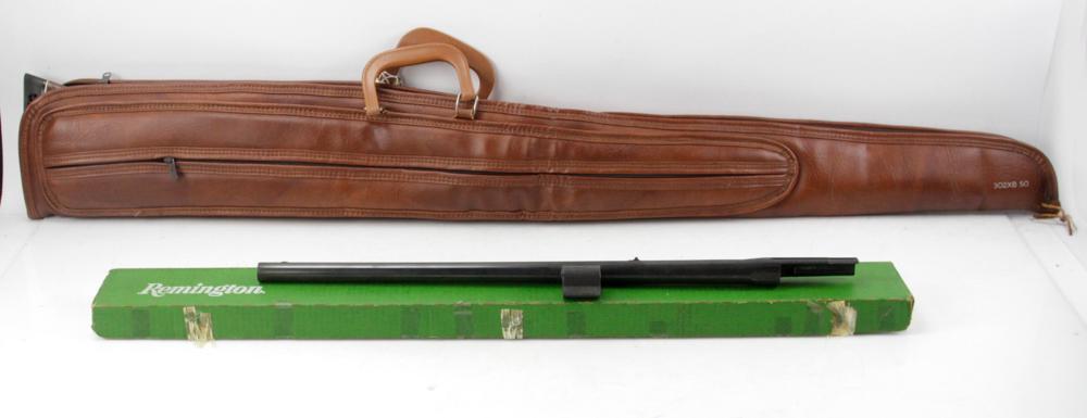 Remington Model 1100 12-Gauge Shotgun: Remington Model 1100 12-gauge shotgun with extra barrel, serial #866501V, 50 1/2" L. Provenance: South Hamilton, Massachusetts estate. PLEASE NOTE: A valid firearms license is required to purchase fir