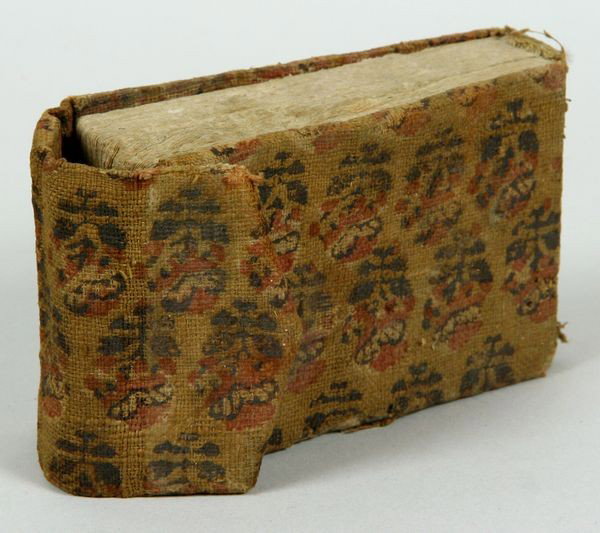 Nepalese Illuminated Book: Nepalese Illuminated Book, 4 1/2" high x 3" wide.
