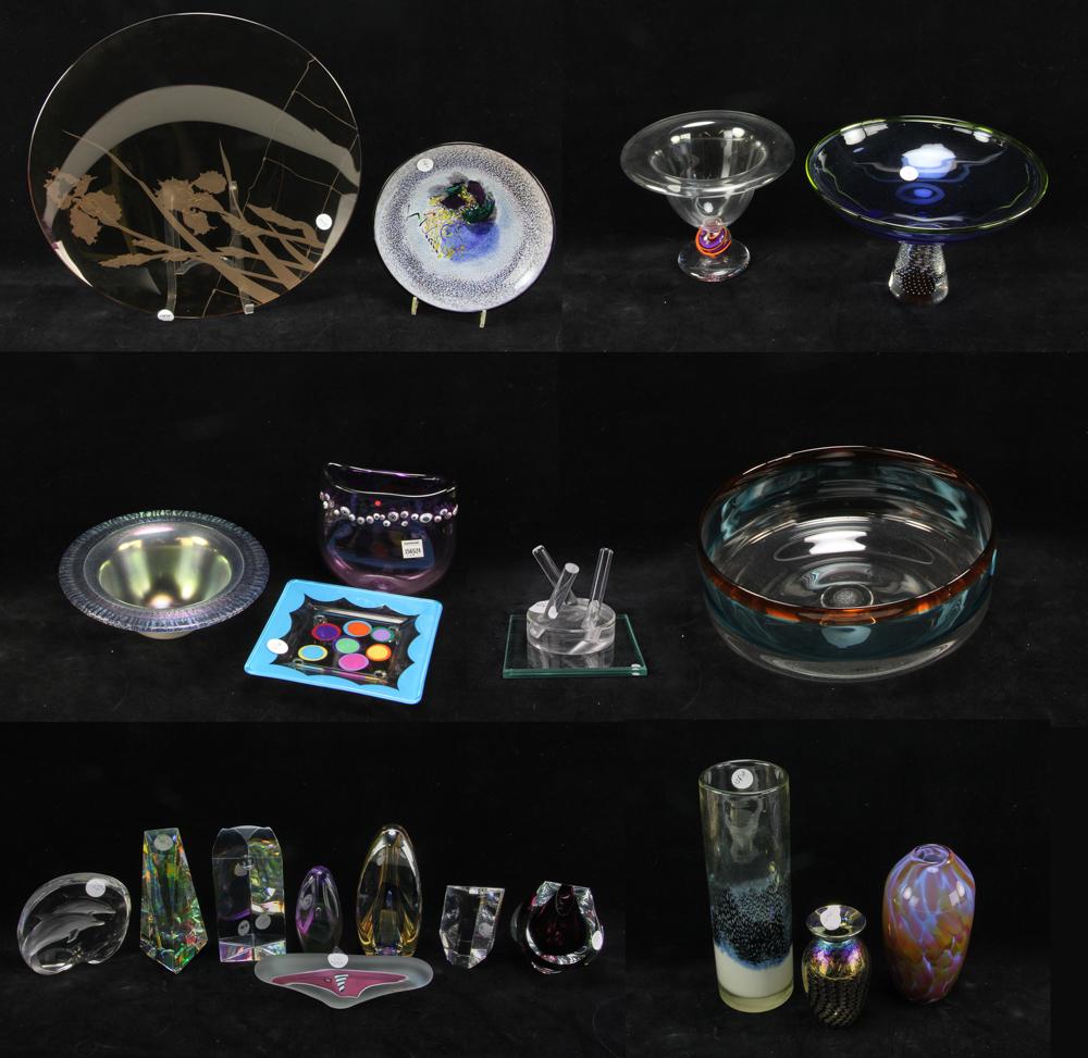 Collection of 20thC Studio Glass (1 of 18)