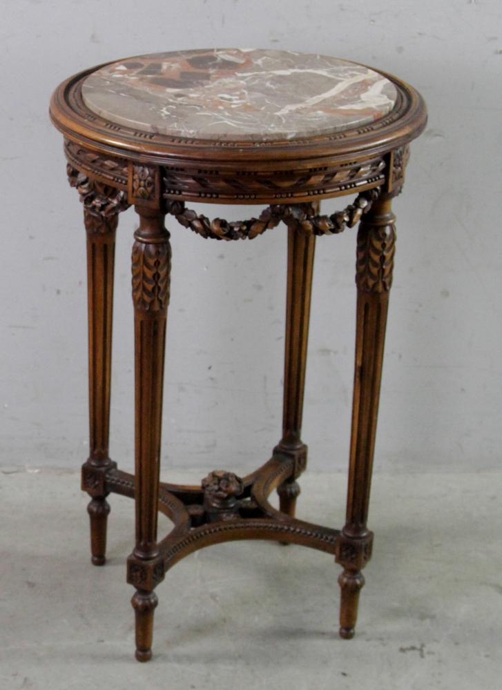Early 20thC French Style Marble Top Plant Stand (1 of 5)
