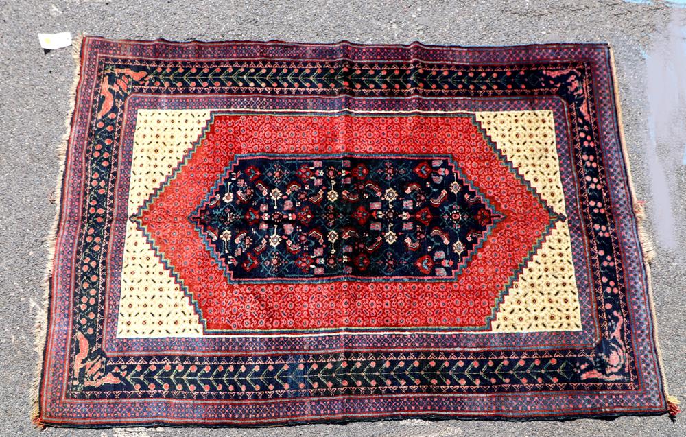 Antique Persian Bidjar Rug: Antique Persian Bidjar rug, 6' 8" x 4' 9". Provenance: West Palm Beach, Florida estate.