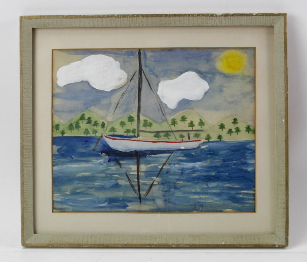Milton Avery, Sailboat, Watercolor (1 of 8)