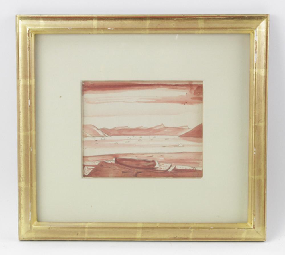 Attr to Rockwell Kent, Greenland, Watercolor (1 of 8)