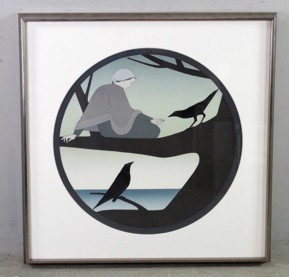 Will Barnet, Circe, Color Lithograph: Will Barnet, "Circe", color lithograph, 1979. Provenance: Delray Beach, Florida.