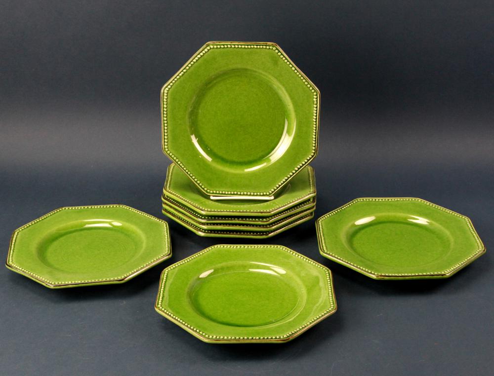 French Terre E Provence Artisan Green Plates (1 of 5)