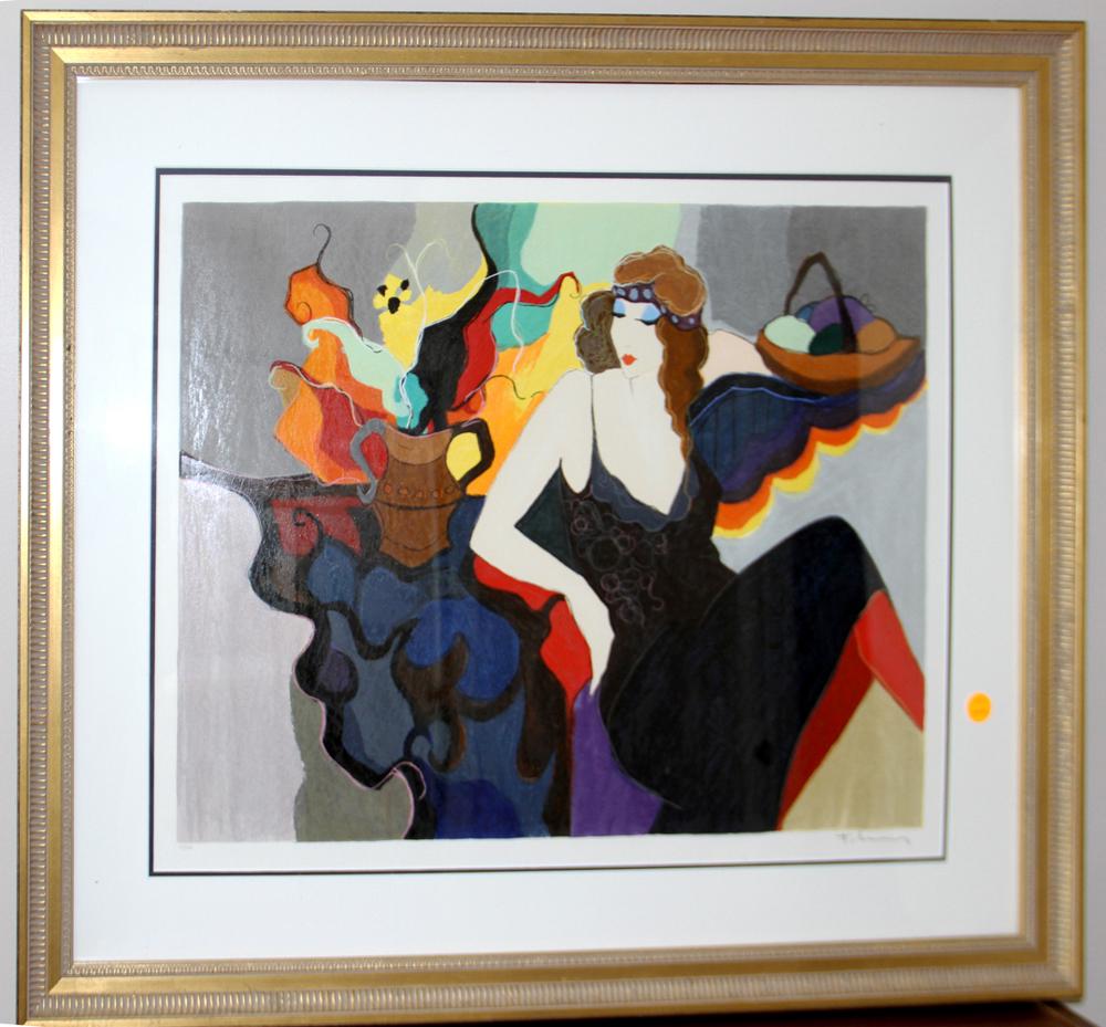 Itzshak Tarkay Numbered Print, Reclining Woman (1 of 3)