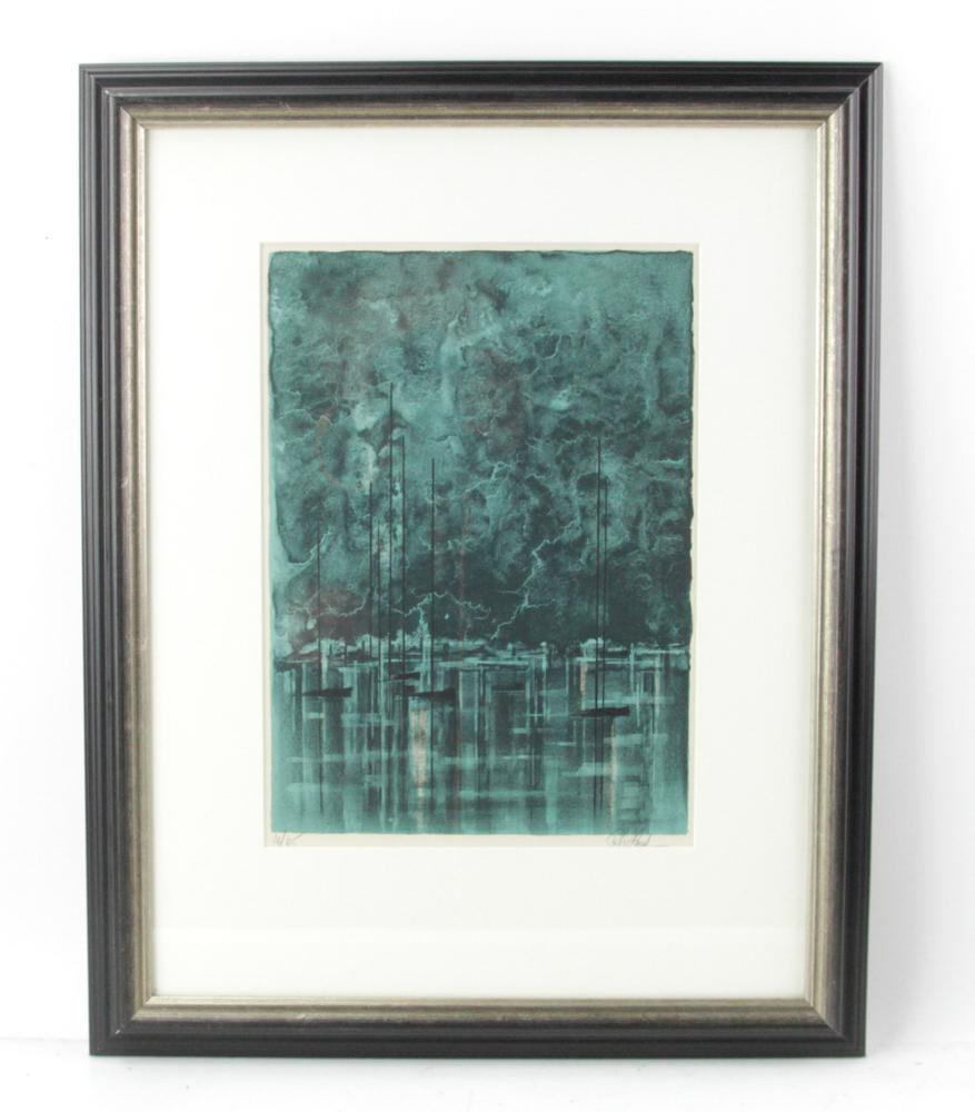 Richard Florsheim, Mooring, Lithograph (1 of 7)