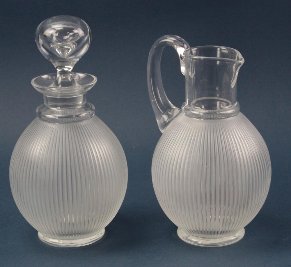 Lalique Langeais Crystal Decanter and Pitcher (1 of 7)